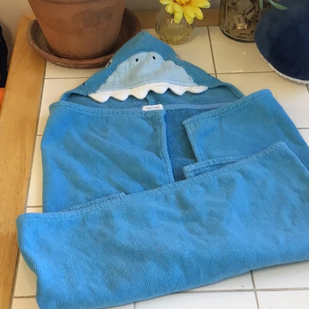 Friendly Shark Hooded Beach/Bath Towel (#4)